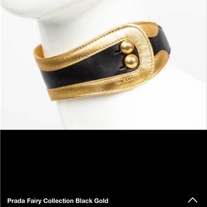 Prada leather choker “fairy collection”